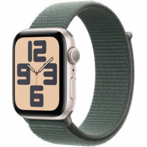 Gesealde Apple Watch SE 2 40MM Starlight  / Groen sportband
