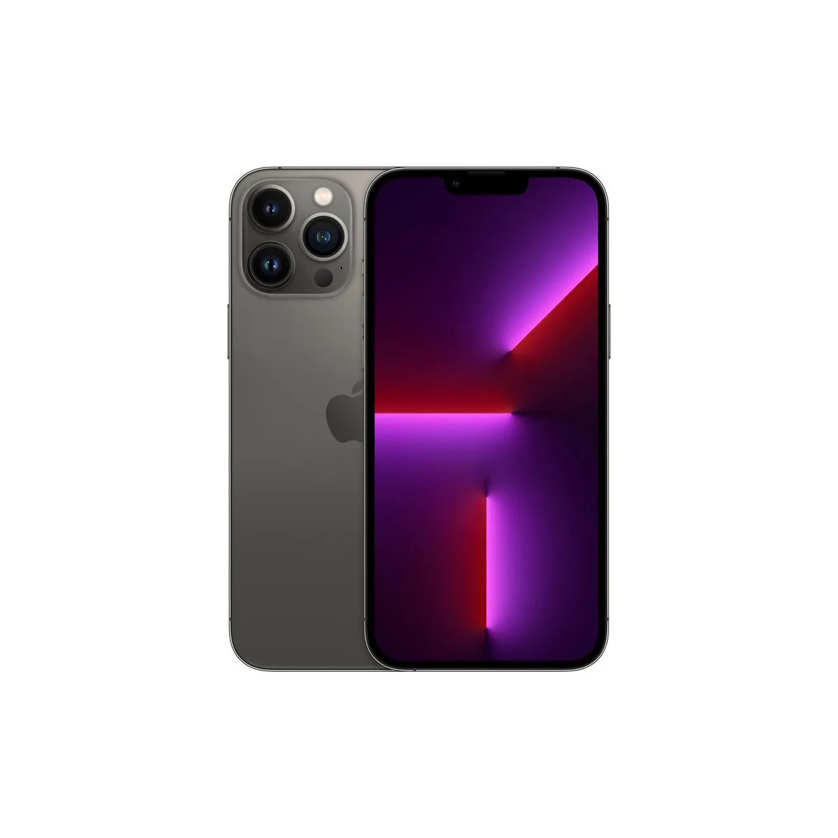 Refurbished Apple iPhone 13 Pro Max Grafiet voor- en achterkant
