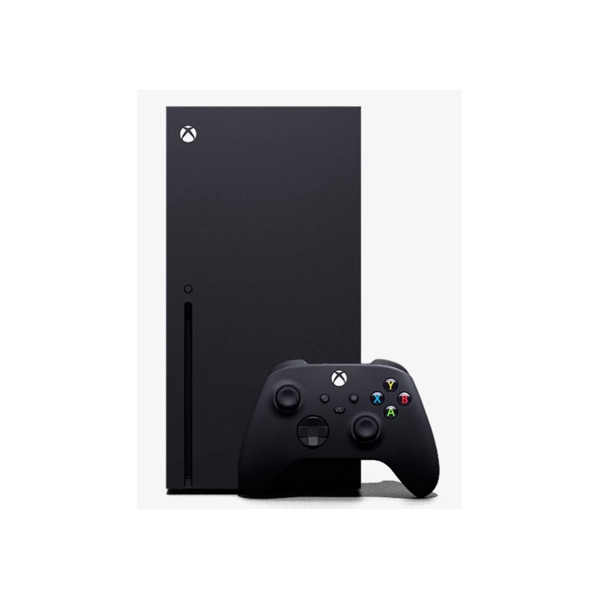 Refurbished Microsoft Xbox Series X 1TB vooraanzicht met controller