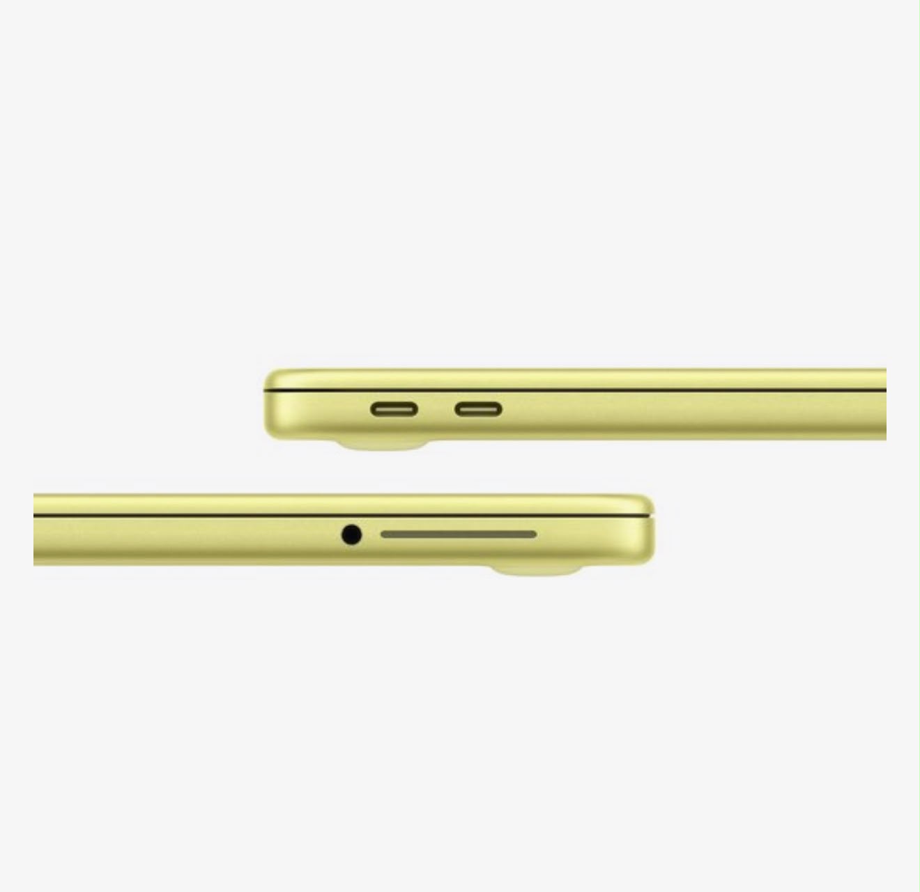 Apple MacBook Neo 13-inch in Citrus met USB-C-poorten en mini-jack