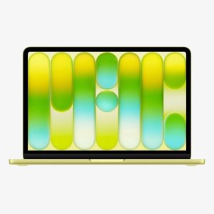 Gesealde Apple MacBook Neo 13-inch in Citrus vooraanzicht